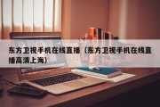 东方卫视手机在线直播（东方卫视手机在线直播高清上海）